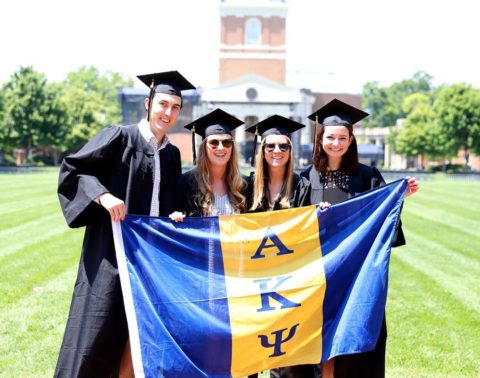 Graduating Members of Professional Business Fraternity
