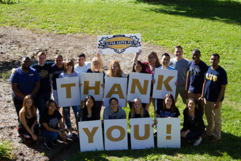 Alpha Kappa Psi Brothers a professional business students in college
