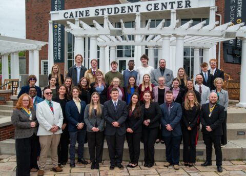 Eta Pi Chapter members and Installation Team group photo